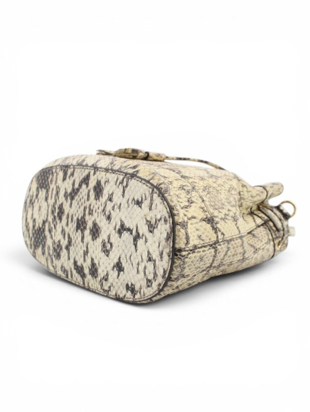 GUCCI Python Marmont Bucket Bag with Gold Hardware Shoulder Purse - Picture 6 of 11